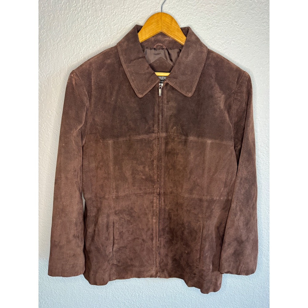 Outbrook Leather Jacket Woman 1X Brown Excellent